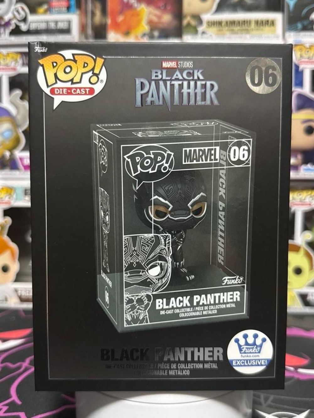 Funko Pop! Die-Cast Black Panther Figure - Black & Silver